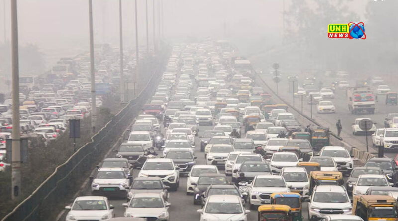 दिल्‍ली में 5 किलोमीटर लंबा जाम, मेरठ एक्‍सप्रेसवे पर लगा गाड़ियों का रेला