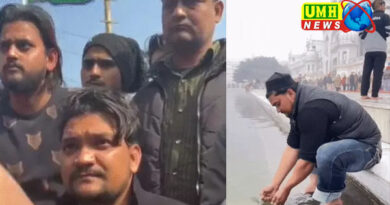 गोल्डन टेंपल सरोवर में कुल्ला करने वाले की पिटाई,निहंगों ने घेरा, पुलिस ने हिरासत में लिया