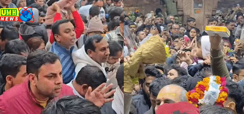 भक्त बांके बिहारी पहुंचे, कुंज गलियां ठसाठस, एक किमी लंबी लाइन