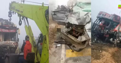 यूपी में लौटा कोहरा, 8 हादसे, 24 गाड़ियां टकराईं