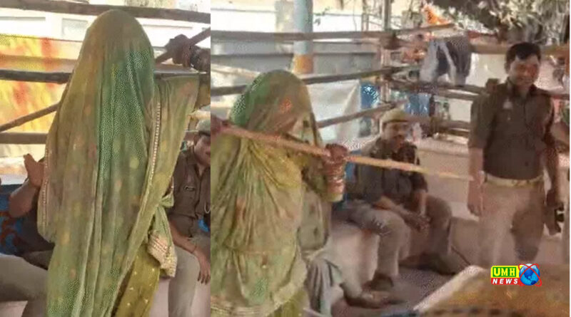 लट्ठमार होली शुरू : बरसाना में सखियों ने पुलिसवालों को मारे लट्ठ