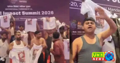 दिल्ली AI समिट- कांग्रेस कार्यकर्ताओं का टी-शर्ट उतारकर प्रदर्शन, अमेरिका से ट्रेड डील के विरोध में नारेबाजी