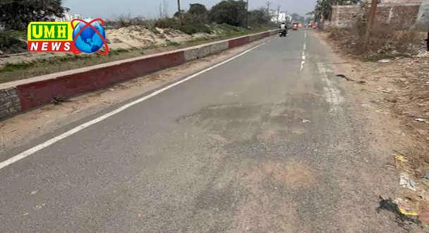 बुलंदशहर : एक करोड़ की सड़क एक माह में टूटी