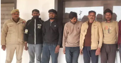 बुलंदशहर में बिजली तार चोरी करने वाले 8 चोर गिरफ्तार