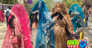 प्रयागराज में दुल्हन की तरह सज-धजकर निकले ट्रांसजेंडर्स