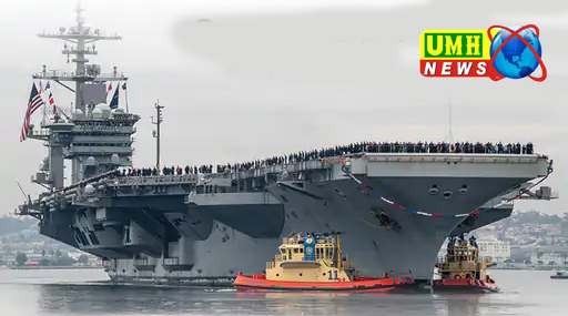 ईरान बोला- अमेरिकी जंगी जहाज अब्राहम लिंकन पर मिसाइल दागी:इलाका छोड़कर भागा