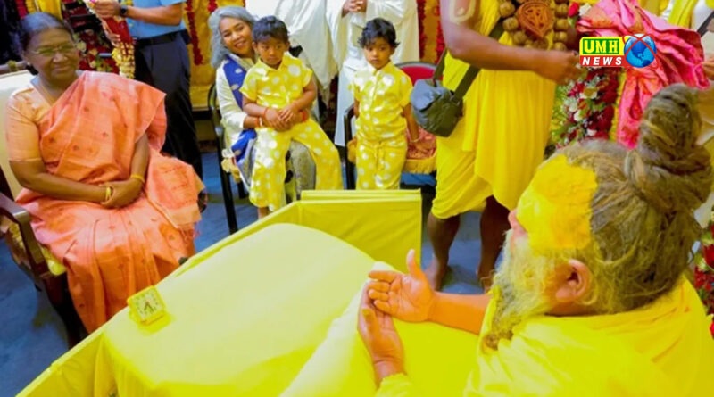 President Draupadi Murmu met Sant Premanand Maharaj in Mathura