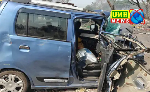 डीसीएम-कार की टक्कर, कुशीनगर के 2 पत्रकारों का निधन