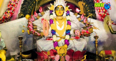 खुर्जा : श्री नवदुर्गा शक्ति मंदिर पर प्रथम दिन मां शैलपूत्री की हुई पूजा, लोगों की रही भीड़