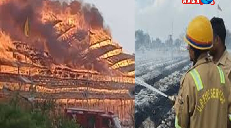 अयोध्या में मंत्री दयाशंकर के यज्ञ स्थल में लगी आग