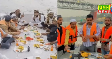 काशी में गंगा में नाव पर इफ्तार पार्टी, हिंदू संगठन बोले- हडि्डयां नदी में फेंकीं; 14 गिरफ्तार