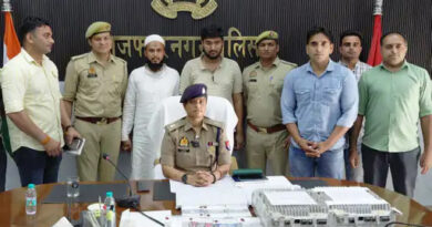 मुजफ्फरनगर में अवैध टेलीफोन एक्सचेंज का भंडाफोड़