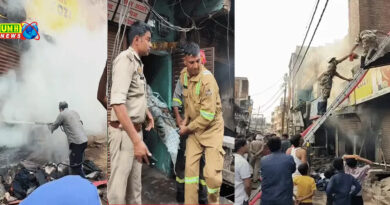 कानपुर : मार्केट में आग लगी, दुकानदार जिंदा जला