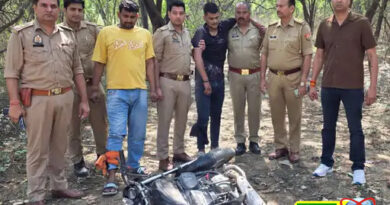 ग्रेटर नोएडा में पुलिस के रोकने पर फायरिंग की, 4 बदमाश गिरफ्तार