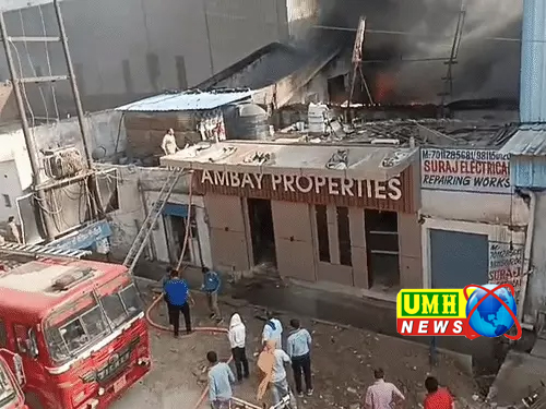 गाजियाबाद : केमिकल फैक्ट्री में भीषण आग