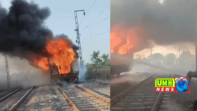 Two coaches of Trivandrum-Delhi Rajdhani Express caught fire