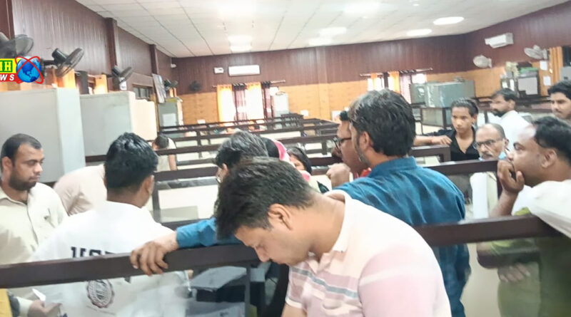 People are wandering for arbitrary birth and death certificates of Khurja Municipality EO.