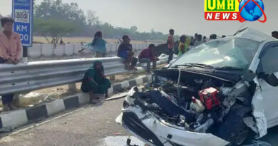 गंगा एक्सप्रेसवे पर भीषण हादसा, ट्रक से टकराई कार