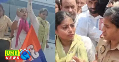 Lucknow: Shouting slogans in support of new UGC rules, Pallavi Patel climbs on train engine