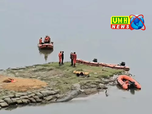 हमीरपुर : यमुना में पलटी नाव, बारिश के बीच रेस्क्यू, 3 शव मिले, 3 बच्चे लापता
