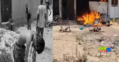 Jaipur: Fire at firecracker warehouse; people writhed in agony on the road after suffering burns.